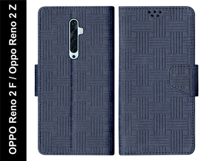 SBMS Flip Cover for Oppo Reno 2 Z / Reno2 Z / Reno2 F / Reno 2 F(Blue, Shock Proof, Pack of: 1)
