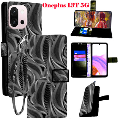Mxkart Flip Cover for ONEPLUS 13T 5G(Black, Pack of: 1)