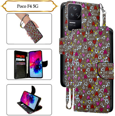 PARGO Flip Cover for Poco F4 5G(Brown, Pack of: 1)