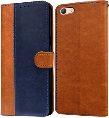 Casotec Flip Cover for Oppo F1s(Blue, Pack of: 1)