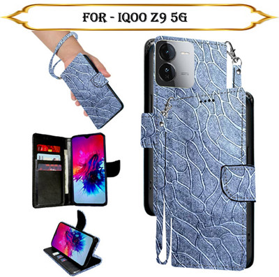 PARGO Flip Cover for iQOO Z9 5G(Silver, Pack of: 1)