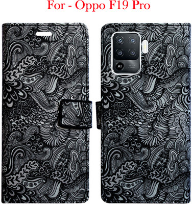 Toklot Flip Cover for Oppo F19 Pro(Multicolor, Pack of: 1)