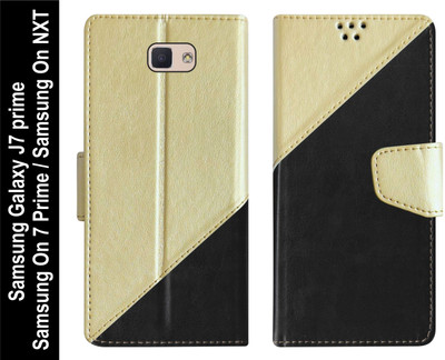 SBMS Flip Cover for Samsung Galaxy J7 prime / Samsung On 7 Prime / Samsung On NXT Back Cover Case(Black, Shock Proof, Pack of: 1)