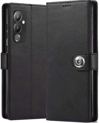 Worth Buy Flip Cover for Tecno Pova 4 | Leather Case | (Flexible, Shock Proof Back Cover |(Black, Shock Proof, Pack of: 1)