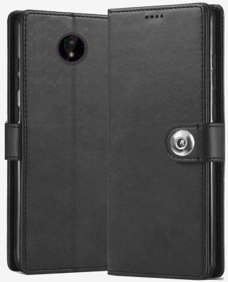 Worth Buy Flip Cover for Nokia C10 | Leather Case | (Flexible, Shock Proof Back Cover |(Black, Shock Proof, Pack of: 1)