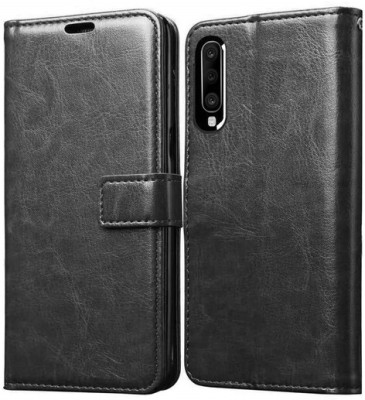 AKSP Flip Cover for Samsung Galaxy M30 Leather Finish(Black, Magnetic Case, Pack of: 1)