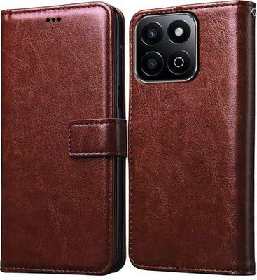 Casotec Flip Cover for Honor X7c 5G(Brown, Pack of: 1)