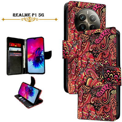 Mxkart Flip Cover for realme P1 5G(Red, Pack of: 1)