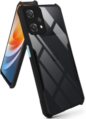 Phone Back Cover Flip Cover for OnePlus Nord CE 2 Lite 5G(Black, Transparent, Grip Case, Pack of: 1)