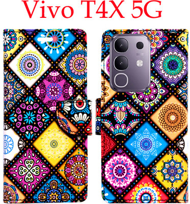 Toklot Flip Cover for Vivo T4x 5G(Purple, Pack of: 1)