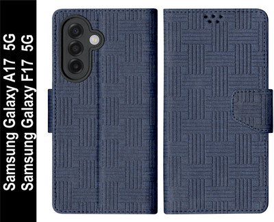 SBMS Flip Cover for Samsung Galaxy A17 5G / Samsung Galaxy F17 5G Back Cover Case(Blue, Shock Proof, Pack of: 1)