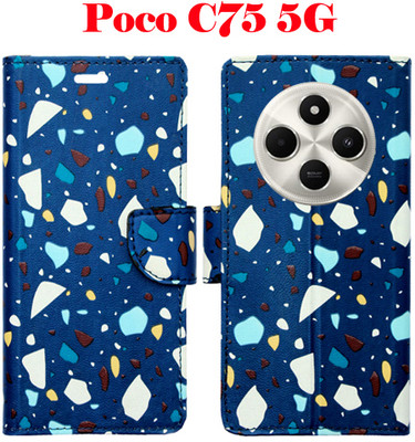 Shanno Enterprises Flip Cover for realme C75 5G(Blue, Pack of: 1)