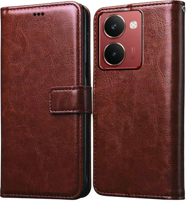 Casotec Flip Cover for Realme P3 Ultra 5G(Brown, Pack of: 1)