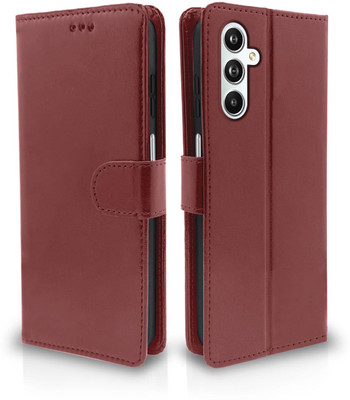 Slugabed Flip Cover for Samsung Galaxy F54 5G, Samsung F54 5G(Brown, Cases with Holder, Pack of: 1)