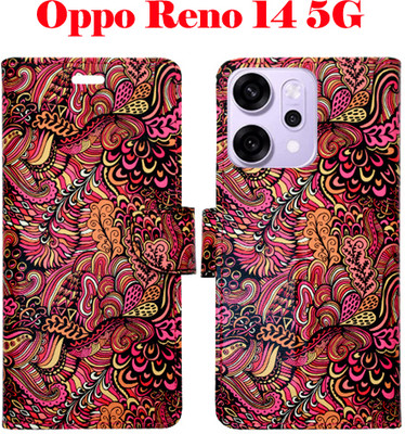 Vacko Flip Cover for Oppo Reno 14 5G(Red, Pack of: 1)
