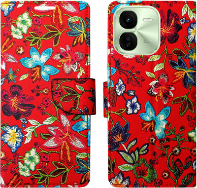 Dhar Flips Flip Cover for IQOO Z9x 5G(Red, Magnetic Case, Pack of: 1)
