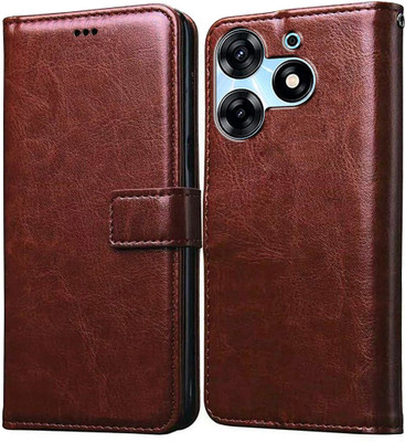 Flipkart SmartBuy Flip Cover for Tecno Spark 10 Pro 5G(Brown, Pack of: 1)