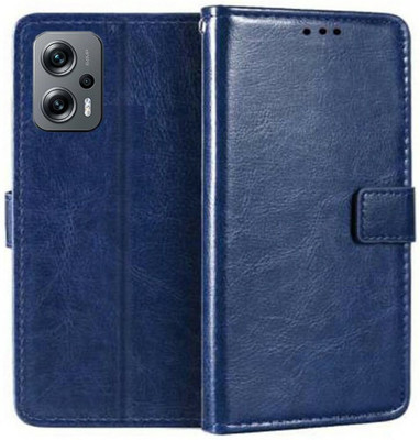 Slugabed Flip Cover for Redmi K50i 5G(Blue, Shock Proof, Pack of: 1)
