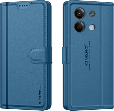 KIVANO LUXE Flip Cover for Redmi Note 13 Pro 5G(Blue, Magnetic Case, Pack of: 1)