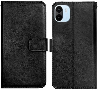 Cowboy Flip Cover for REDMI A1 2022(Black, Dual Protection, Pack of: 1)