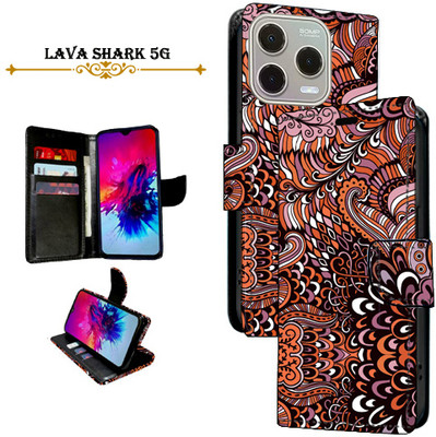 PARGO Flip Cover for Lava Shark 5G(Brown, Pack of: 1)