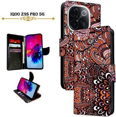 Asmart Flip Cover for iQOO Z9s Pro 5G(Brown, Pack of: 1)