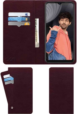 ACM Flip Cover for Lava Yuva(Maroon, Cases with Holder, Pack of: 1)
