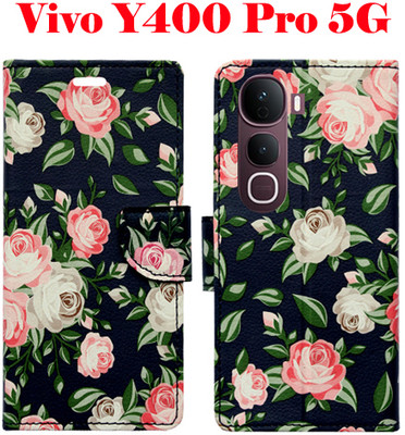 Toklot Flip Cover for Vivo Y400 Pro 5G(Black, Pack of: 1)