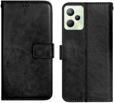 CASECRAFT Flip Cover for Realme C35(Black, Dual Protection, Pack of: 1)