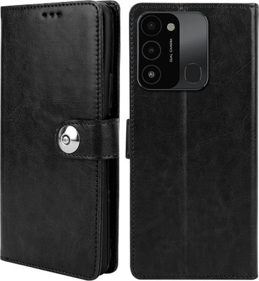 Winkel Flip Cover for TECNO Spark go 2022(Black, Cases with Holder, Pack of: 1)