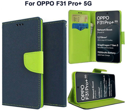 Carnage Flip Cover for OPPO F31 Pro+ 5G(Blue, Cases with Holder, Pack of: 1)