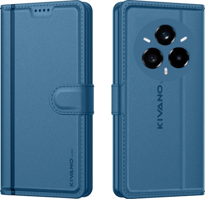 KIVANO LUXE Flip Cover for Realme P3 Pro 5G / Realme 14 Pro Plus 5G(Blue, Magnetic Case, Pack of: 1)