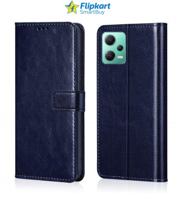 Flipkart SmartBuy Flip Cover for Redmi Note 12 5G, POCO X5 5G(Blue, Grip Case, Pack of: 1)
