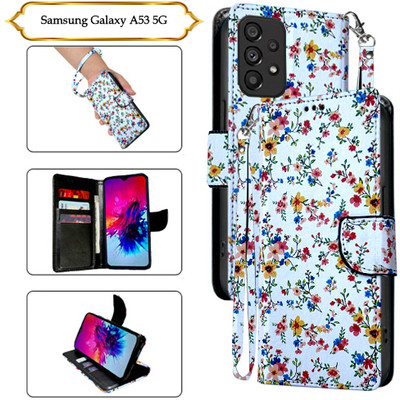 SALGO Flip Cover for Samsung Galaxy A53 5G(White, Pack of: 1)