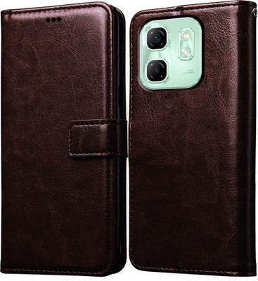 Casotec Flip Cover for Infinix Hot 50i 4G(Brown, Pack of: 1)