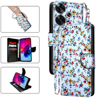Cutemart Flip Cover for Poco F6 5G(White, Pack of: 1)