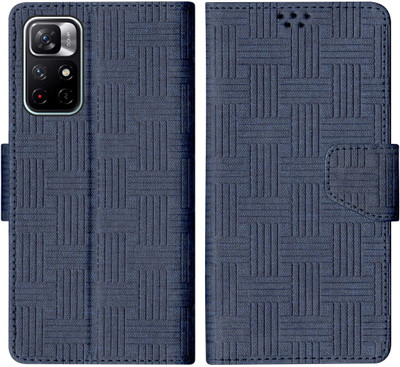 SBMS Flip Cover for Redmi Note 11T 5G / Poco M4 Pro 5G(Blue, Shock Proof, Pack of: 1)