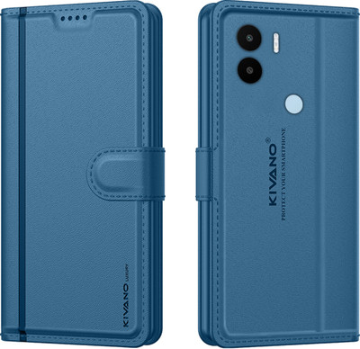KIVANO LUXE Flip Cover for Redmi A2 Plus / Poco C51 / Poco C50 / Redmi A1 Plus(Blue, Magnetic Case, Pack of: 1)