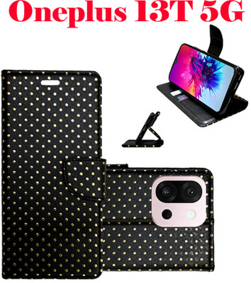 Shanno Enterprises Flip Cover for ONEPLUS 13T 5G(Black, Pack of: 1)