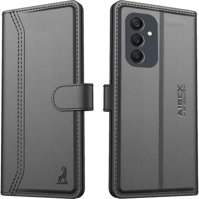 AIBEX Flip Cover for Samsung Galaxy A36 5G |Premium Leather Finish | Magnetic Closure | Kickstand Feature(Black, Magnetic Case, Pack of: 1)