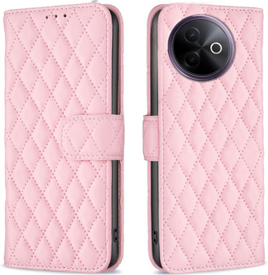 Perkie Flip Cover for vivo Y39 5G(Pink, Dual Protection)