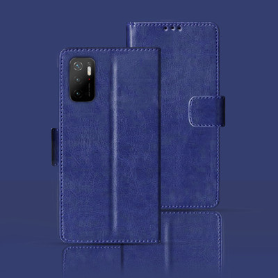 Kalua Mall Flip Cover for Poco M3 Pro(Blue, Pack of: 1)