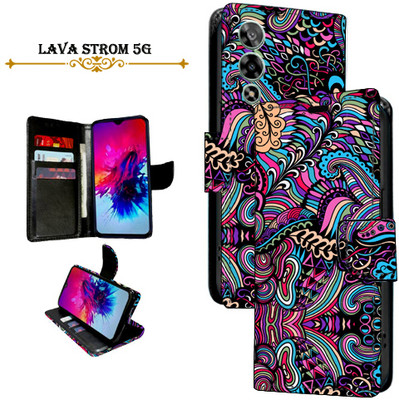 Vacko Flip Cover for Lava Strom 5G(Purple, Pack of: 1)
