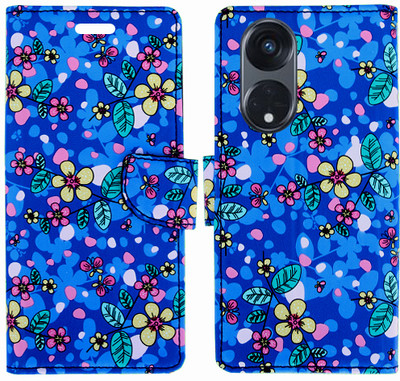 Toklot Flip Cover for Oppo A1 Pro(Blue, Pack of: 1)