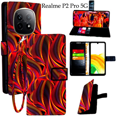 Shanno Enterprises Flip Cover for Realme P2 Pro 5G(Red, Pack of: 1)