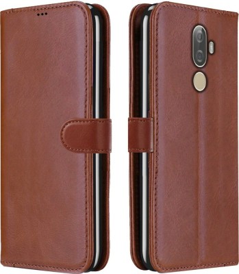 Frazil Flip Cover for Lenovo K8 Note(Brown, Grip Case, Pack of: 1)