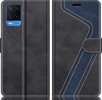 CYOR Flip Cover for OPPO A54(Black, Multicolor, Dual Protection, Pack of: 1)
