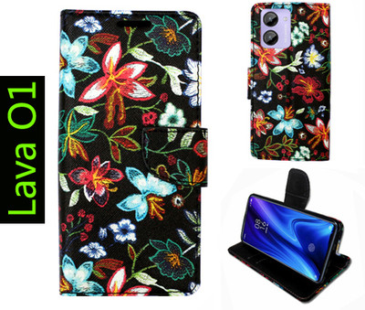 Toklot Flip Cover for Lava O1, Lava O One(Black, Pack of: 1)