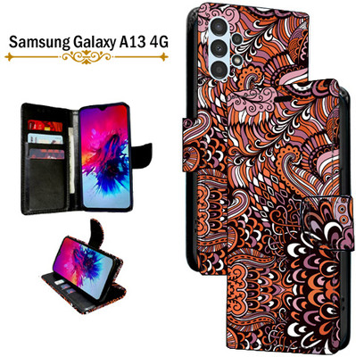 PARGO Flip Cover for Samsung Galaxy A13 4G(Brown, Pack of: 1)
