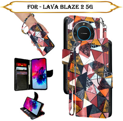Cutemart Flip Cover for Lava Blaze 2 5G(Multicolor, Pack of: 1)